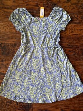 NWT Girls Floral Wrap Dress